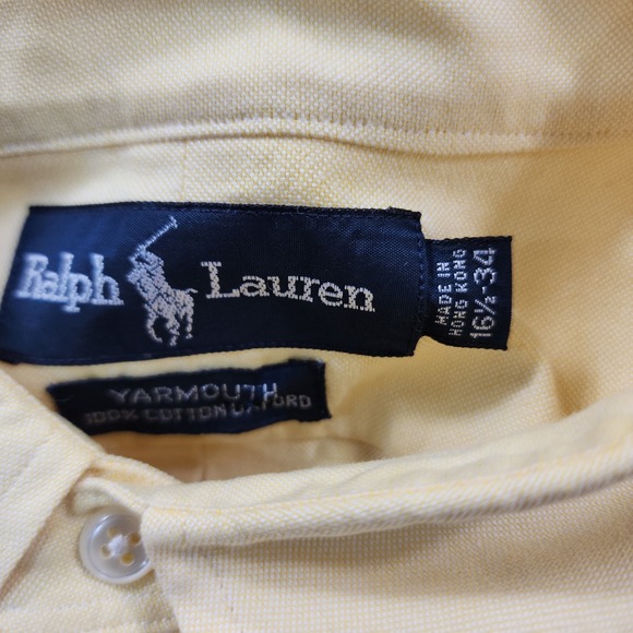 Polo Ralph Lauren Light Yellow Button Down Shirt - Picture 10 of 13